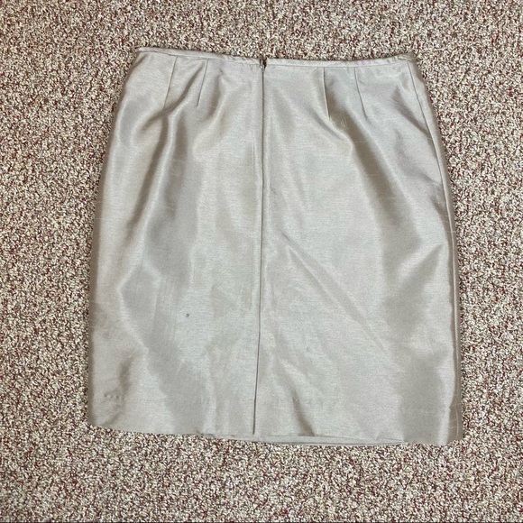 Gold Petite Kasper Skirt 8P - Picture 2 of 3